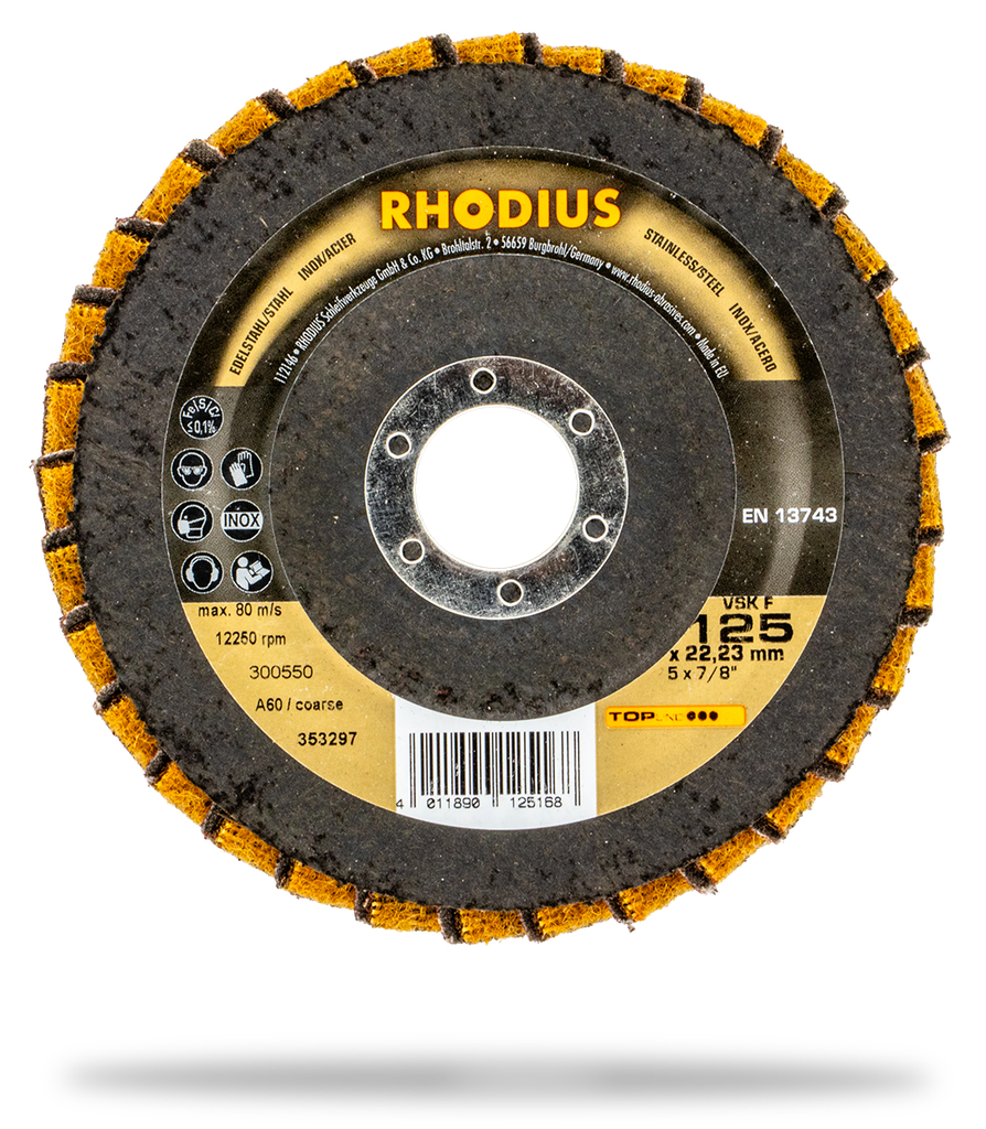 RHODIUS VSK F Fächerschleifscheibe