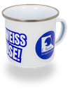 E. REIM Emailletasse "Schweißpause"
