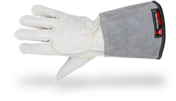[48031-4038] HASE Aruba Schweißerhandschuh aus Schafnappaleder mit Rindspaltleder-Stulpe (EN 12477 Typ A)